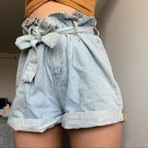 NFS BDG paperbag mom shorts